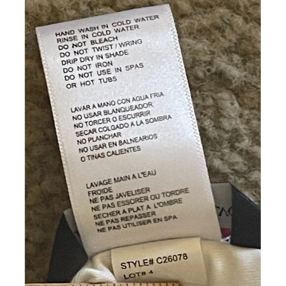 Carmen Marc Valvo Floral One-Piece Halter Swimsuit- Size 12 - Beach - Pool Party - Picture 6 of 7